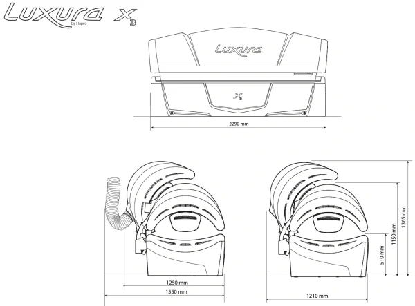SOLÁRIUM HAPRO LUXURA X3 COLLAGEN SUN